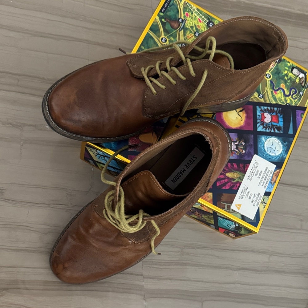 Steve Madden Brown Leather Oxfords